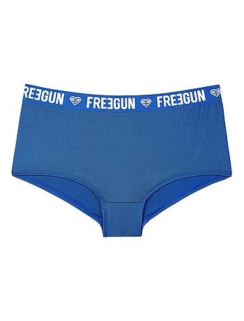 Lot de 2 shortys fille Romantic Cities Bleu Freegun
