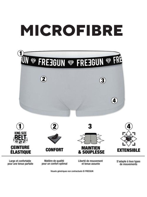 Lot de 2 shortys fille Romantic Cities Bleu Freegun - Kiabi