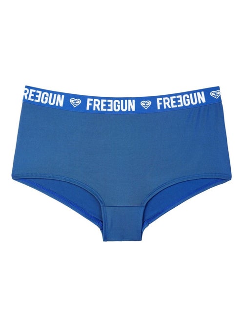 Lot de 2 shortys fille Romantic Cities Bleu Freegun - Kiabi