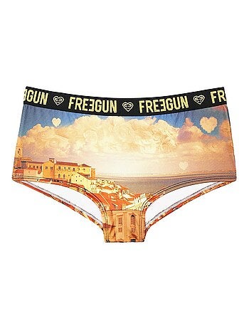 Lot de 2 shortys fille Romantic Cities Orange Freegun