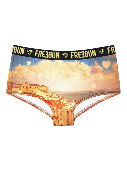 Lot de 2 shortys fille Romantic Cities Orange Freegun - Kiabi