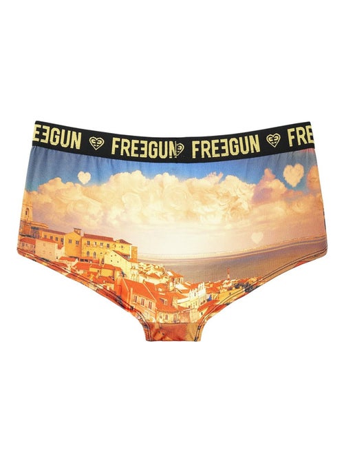 Lot de 2 shortys fille Romantic Cities Orange Freegun - Kiabi