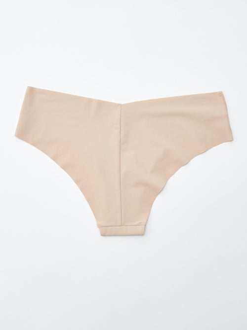 Lot de 2 shortys invisibles en microfibre - Kiabi