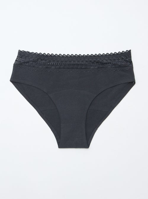 Lot de 2 shortys menstruels flux léger - Kiabi