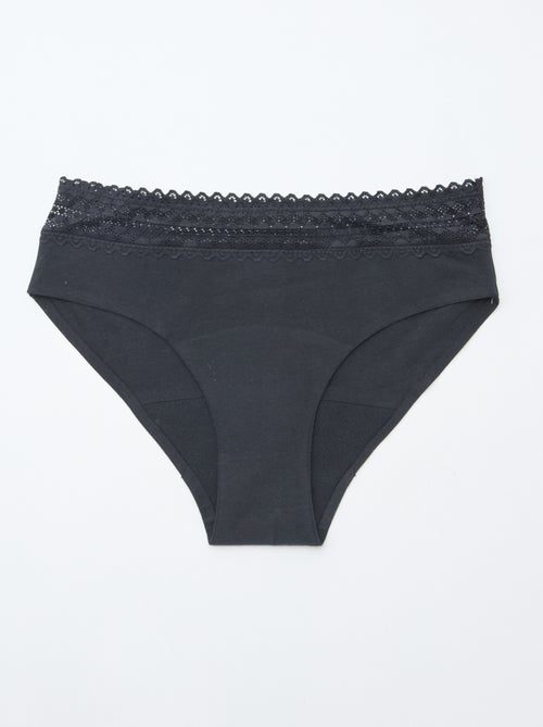 Lot de 2 shortys menstruels flux léger - Kiabi