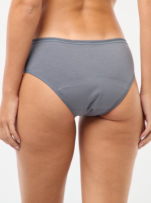 Lot de 2 shortys menstruels flux moyen - Kiabi