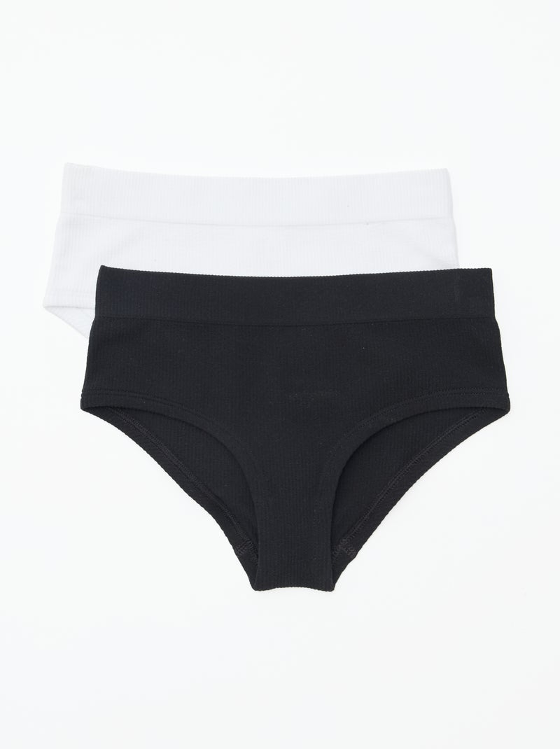 Lot de 2 shortys Seamless Noir - Kiabi