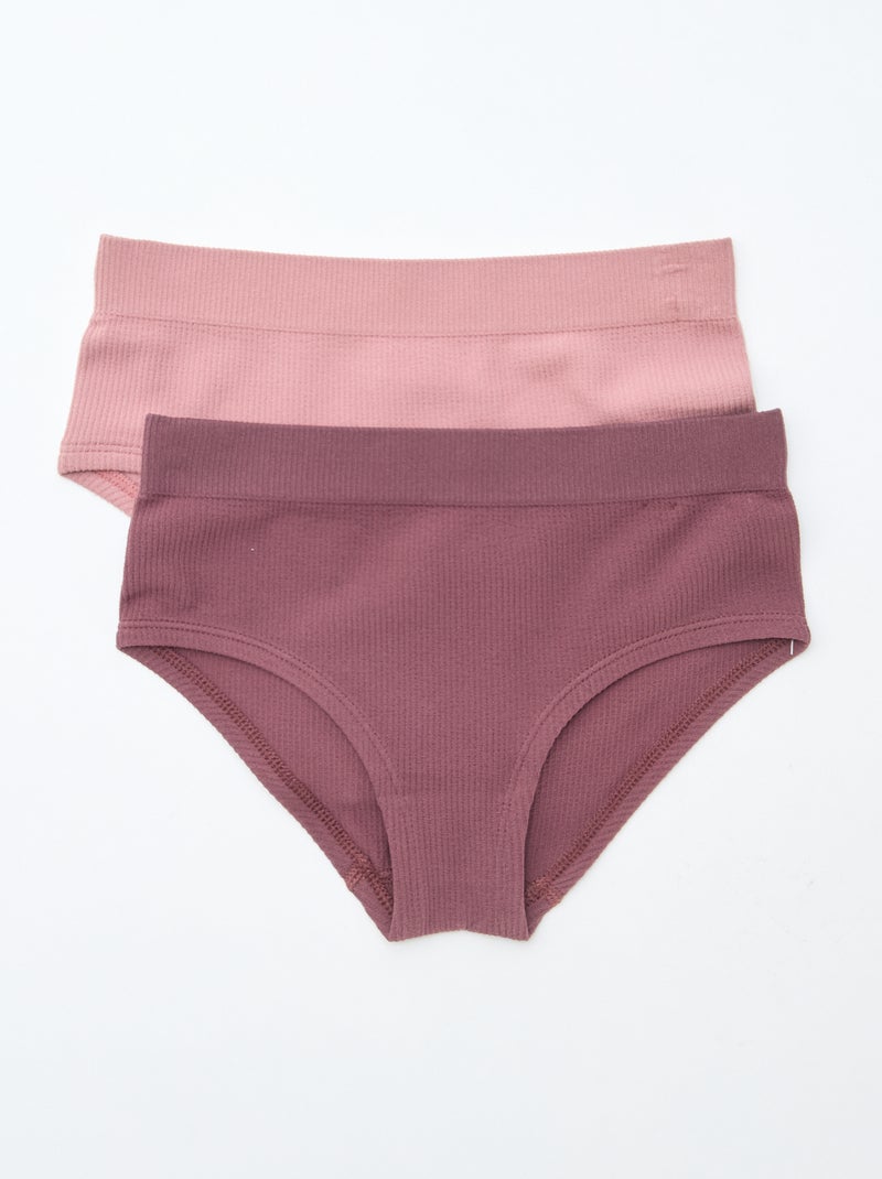 Lot de 2 shortys Seamless Rouge - Kiabi