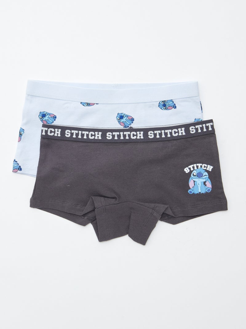 Lot de 2 shortys 'Stitch' Bleu - Kiabi
