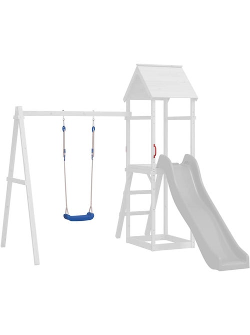 Lot de 2 sièges de balançoire bleus 37x15 cm pe avec poignées vidaxl - Kiabi