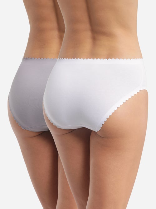 Lot de 2 Slips coton Body Touch Easy - Kiabi
