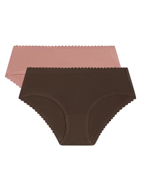 Lot de 2 Slips coton Body Touch Easy - Kiabi