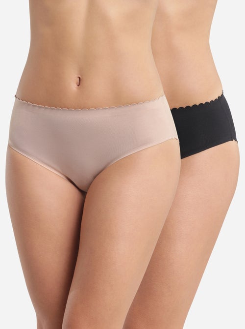 Lot de 2 Slips coton Body Touch Easy - Kiabi