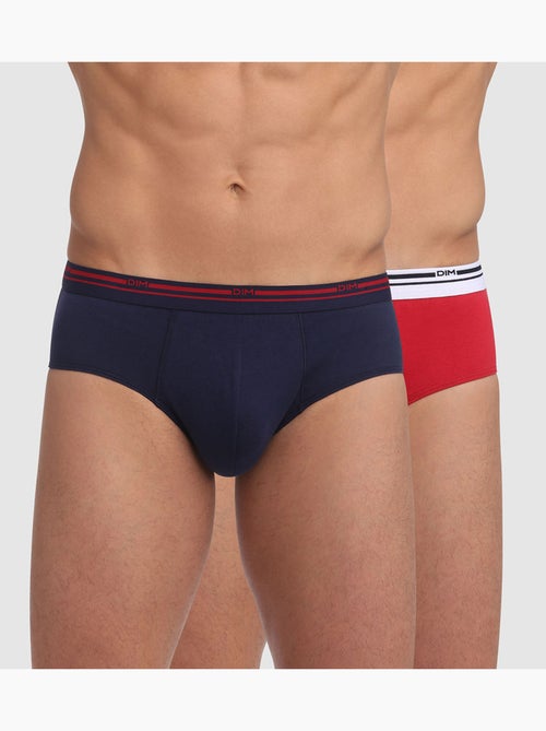 Lot de 2 Slips coton Classic Colors - Kiabi