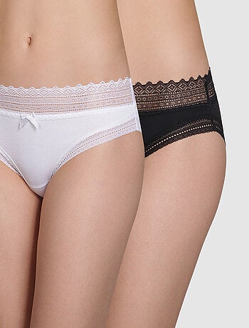 Lot de 2 Slips Coton Sexy Fashion