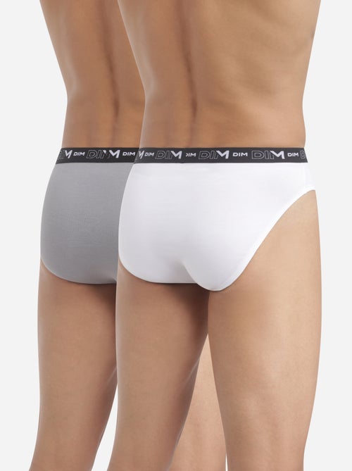 Lot de 2 Slips Coton Strech - Kiabi