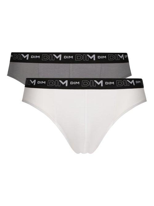 Lot de 2 Slips Coton Strech - Kiabi
