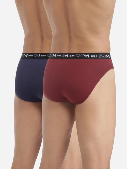 Lot de 2 Slips Coton Strech - Kiabi