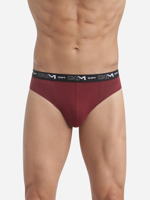 Lot de 2 Slips Coton Strech - Kiabi