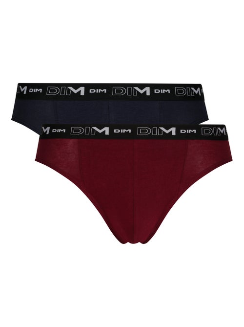 Lot de 2 Slips Coton Strech - Kiabi