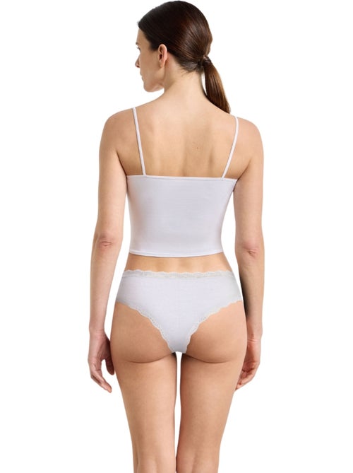 Lot de 2 slips Daily Coton Dentelle - Kiabi Lot de 2 slips Daily Coton Dentelle - Kiabi