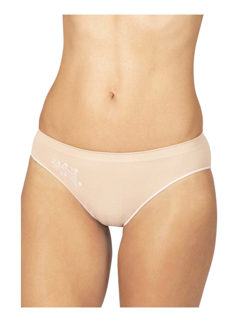 Lot de 2 slips DUO COCOON Beige - Kiabi