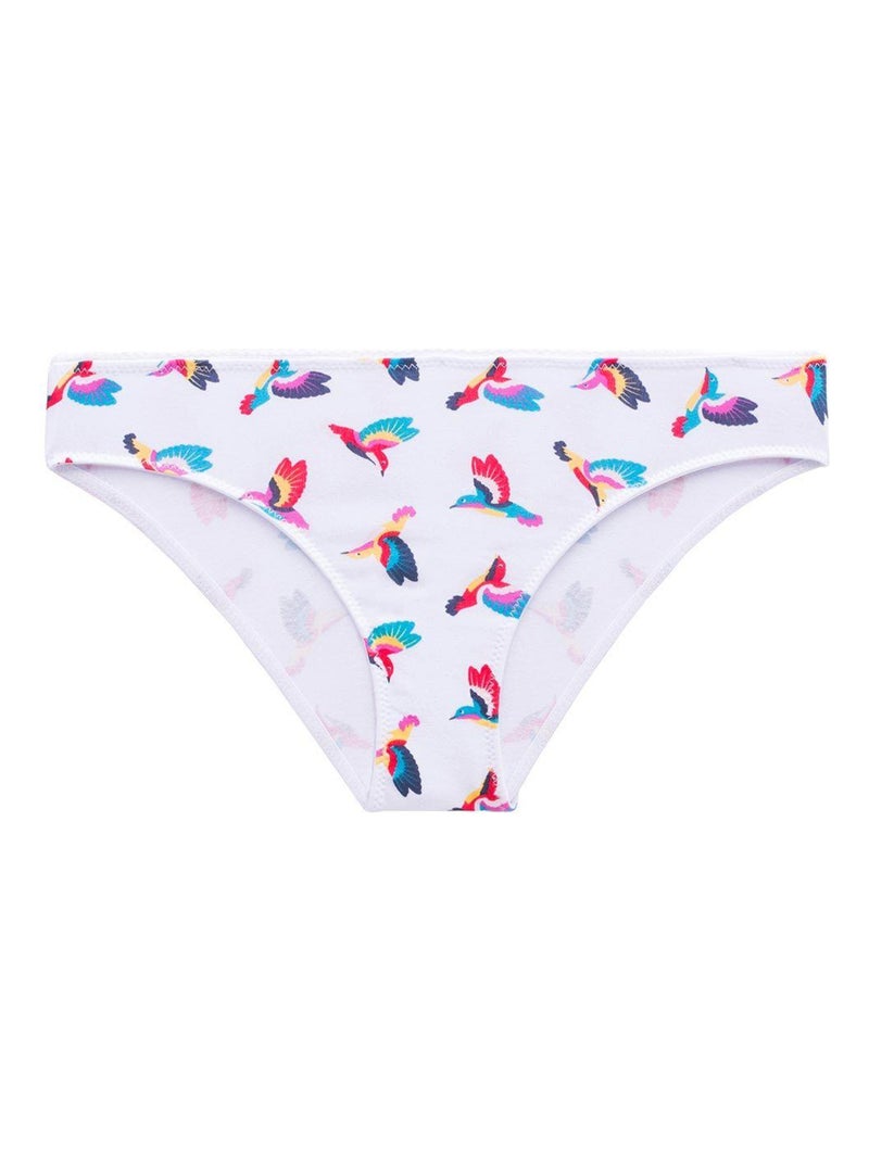 Lot de 2 slips en coton CLEM - Morgan Junior Blanc - Kiabi