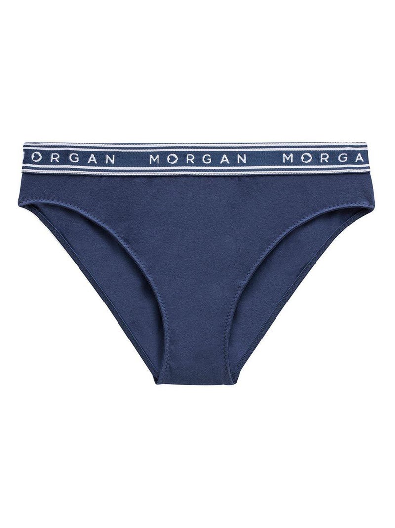 Lot de 2 slips en coton INES - Morgan Junior Blanc - Kiabi