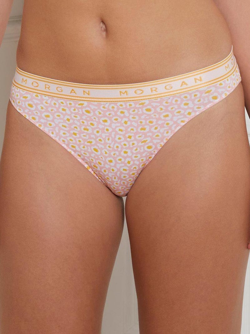 Lot de 2 slips en coton INES - Morgan Junior Orange - Kiabi