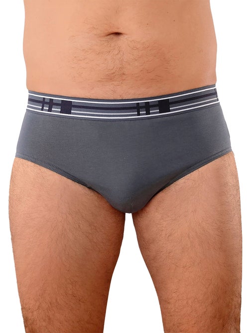 Lot de 2 slips fermés ceinture fantaisie - Kiabi