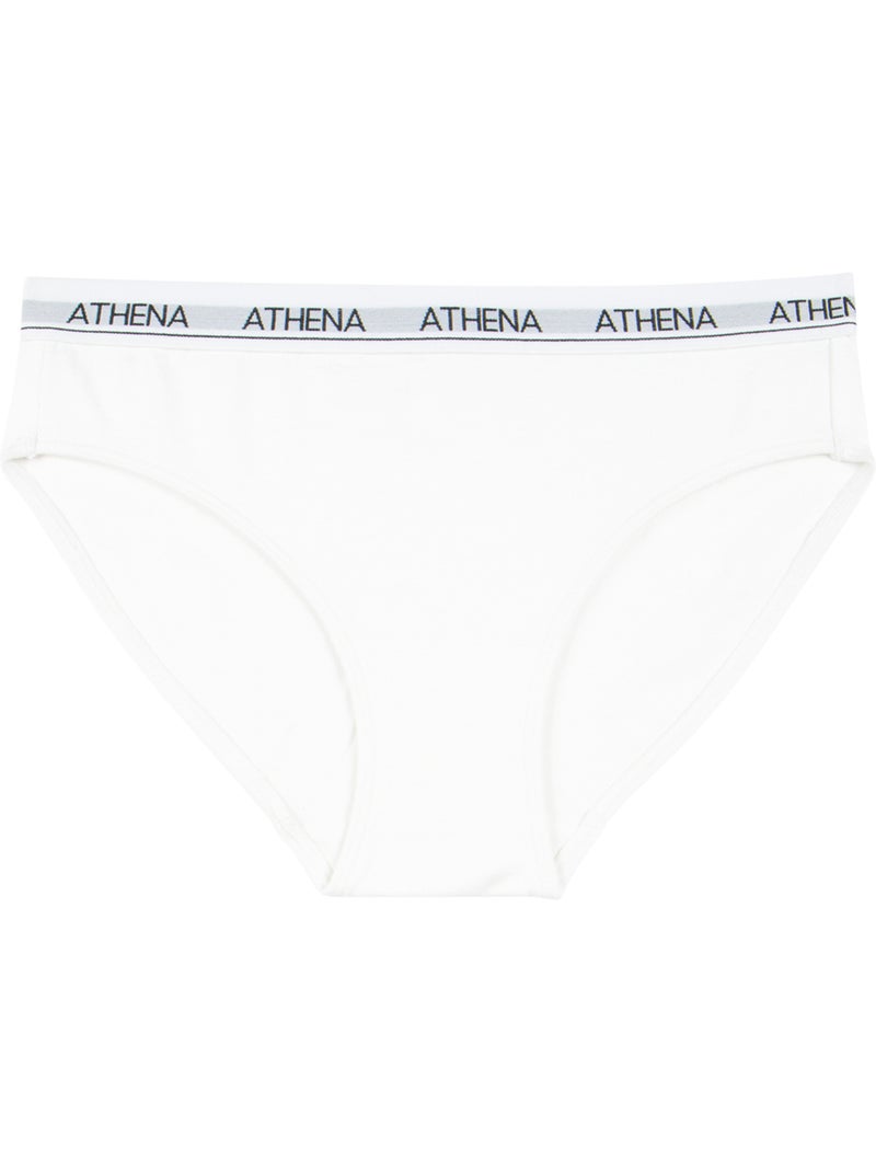 Lot de 2 slips fille Coton Ultra Doux Athena Blanc Rose - Kiabi