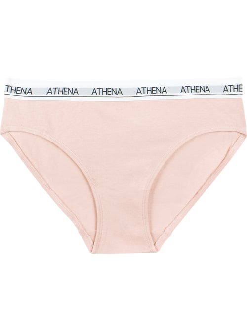 Lot de 2 slips fille Coton Ultra Doux Athena - Kiabi Lot de 2 slips fille Coton Ultra Doux Athena - Kiabi