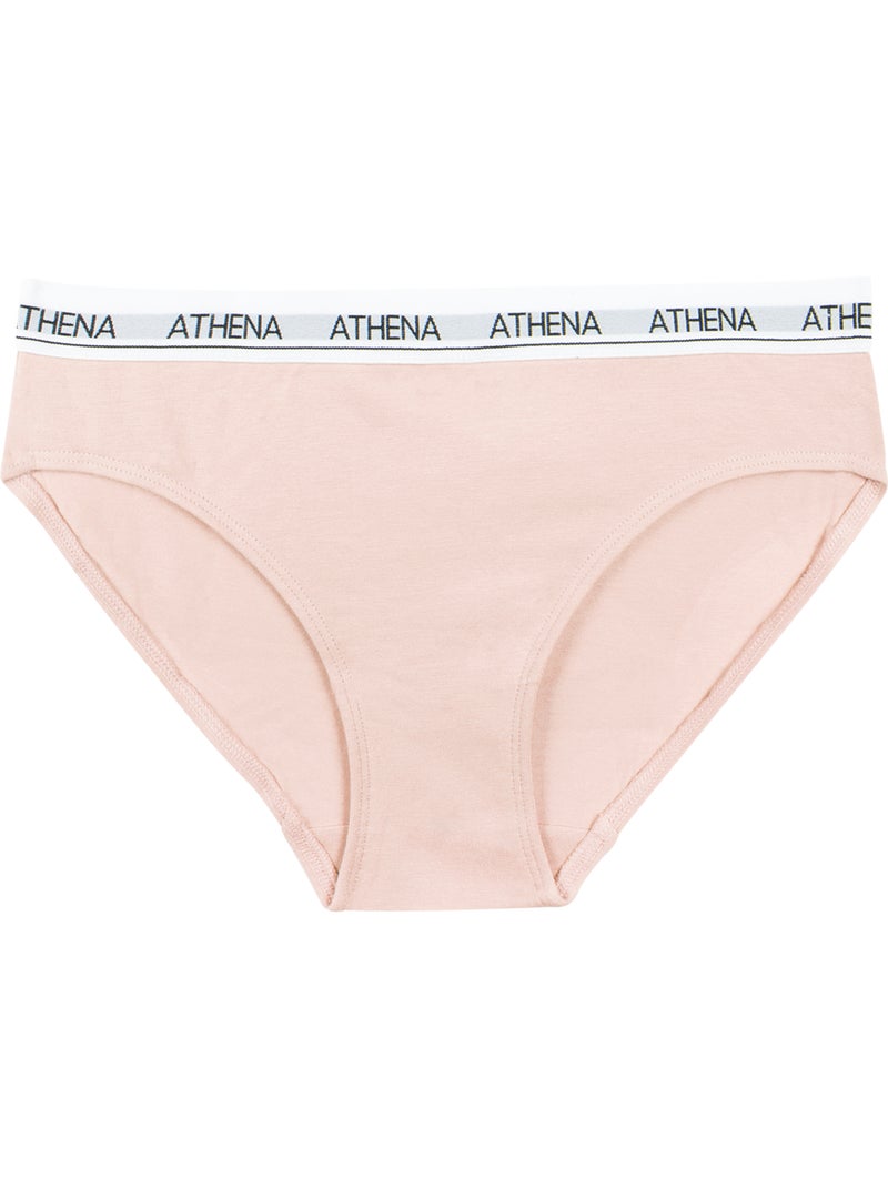 Lot de 2 slips fille Coton Ultra Doux Athena Blanc Rose - Kiabi