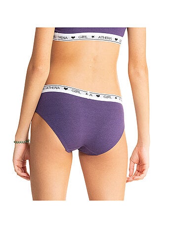 Lot de 2 slips fille Coton Utlra Doux Athena Fille