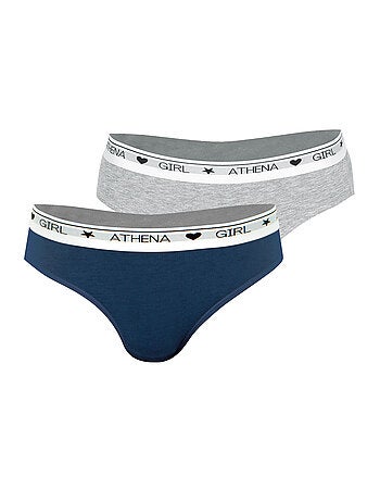 Lot de 2 slips Coton Ultra Doux by Athena Fille