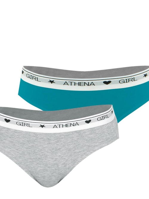 Lot de 2 slips fille Coton Utlra Doux Athena Fille - Kiabi