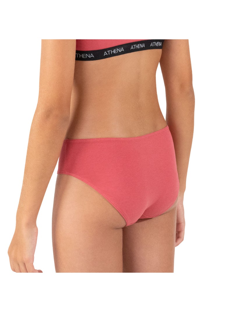 Lot de 2 slips fille My Petit Prix Athena Fille Noir Rouge - Kiabi