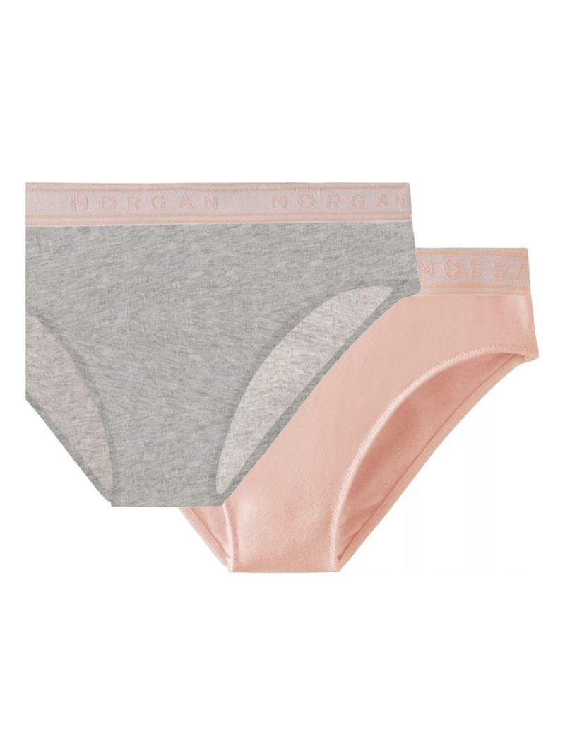 Lot de 2 slips INES - Morgan Junior Rose - Kiabi