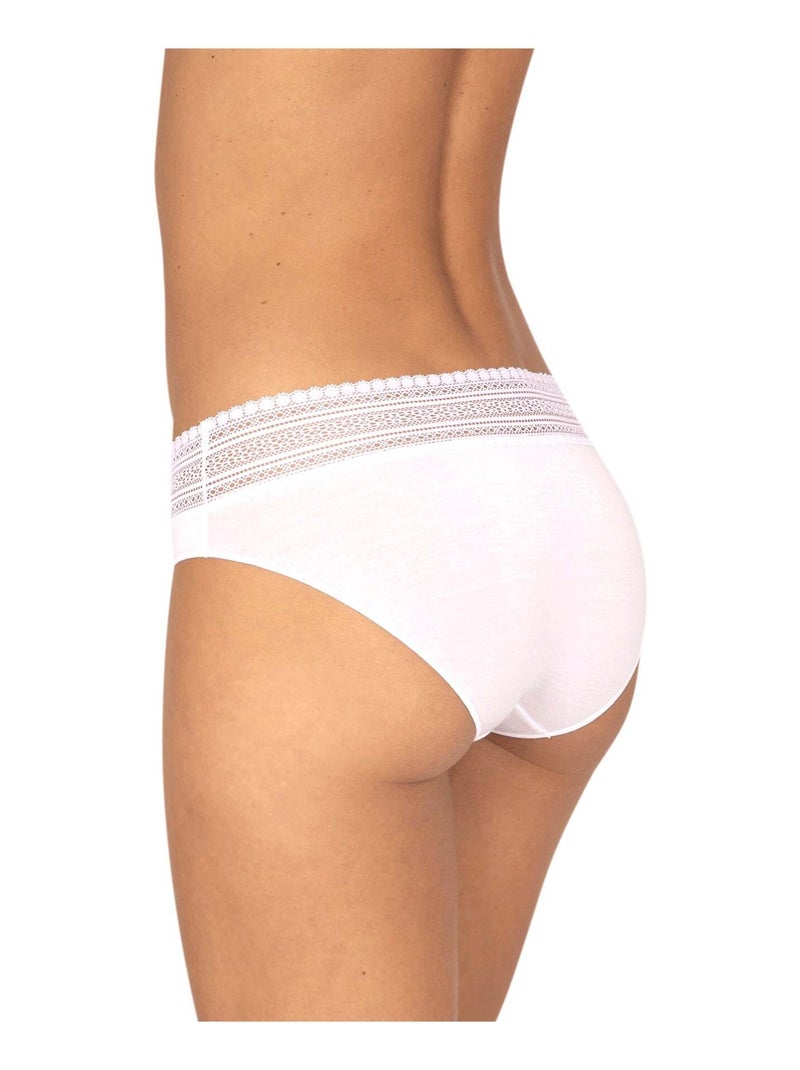 Lot de 2 slips INTIMEMENT BIO Blanc - Kiabi