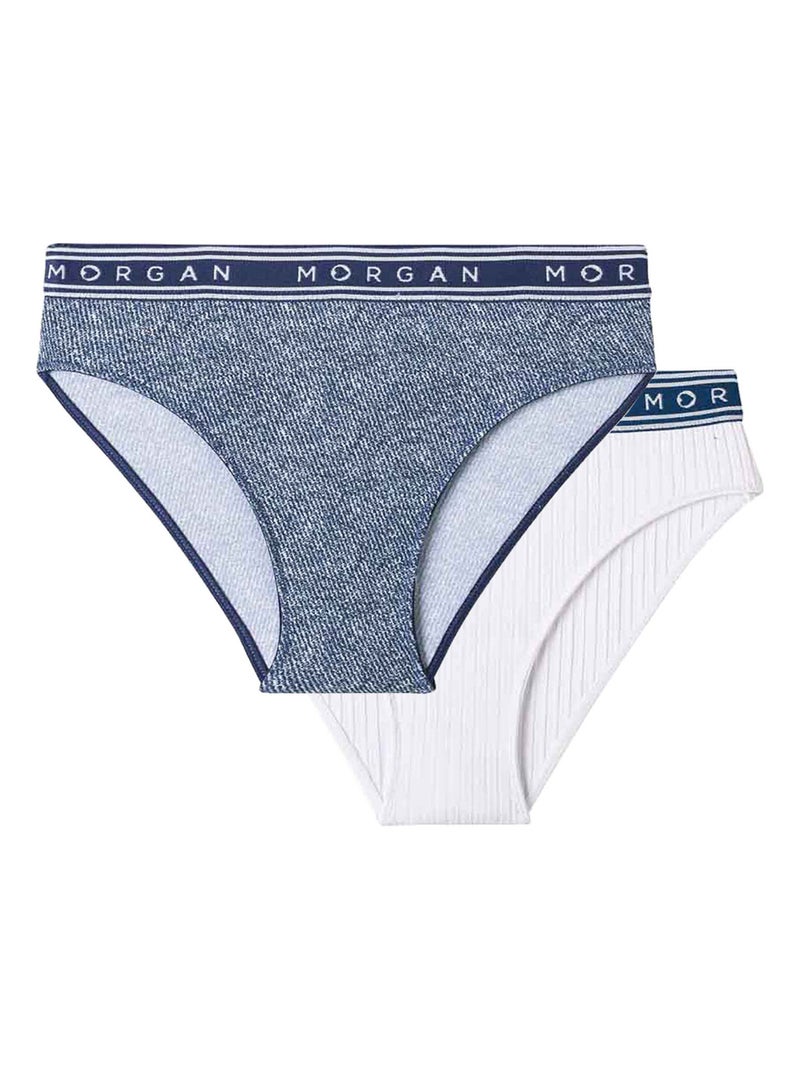 Lot de 2 slips JESS - Morgan Junior Bleu - Kiabi