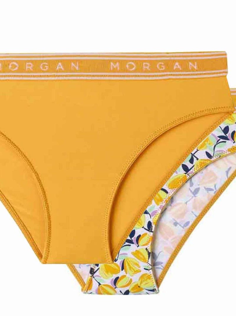 Lot de 2 slips JESS - Morgan Junior Orange - Kiabi