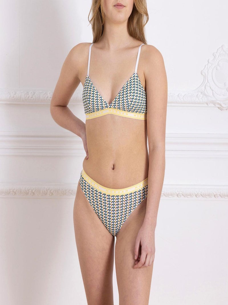 Lot de 2 slips PIA - Morgan Bleu Jaune - Kiabi