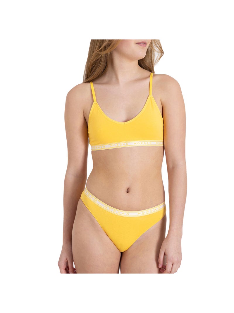 Lot de 2 slips PIA - Morgan Junior Jaune - Kiabi