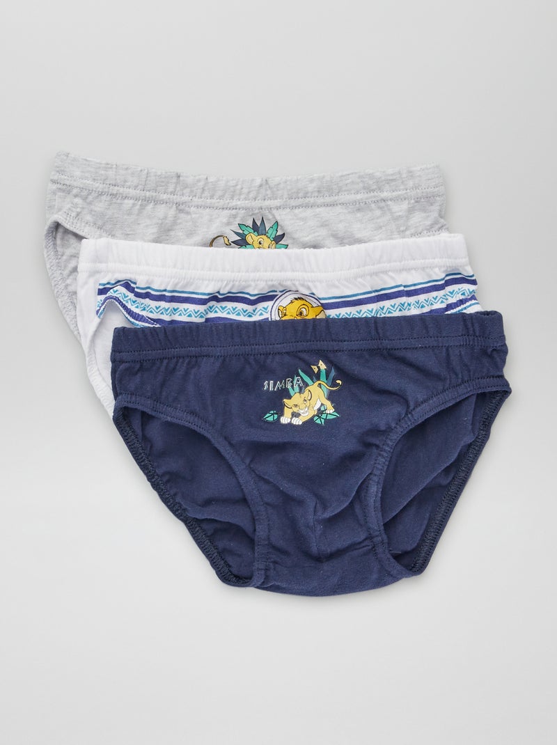 Lot de 2 slips 'Roi Lion' Gris - Kiabi
