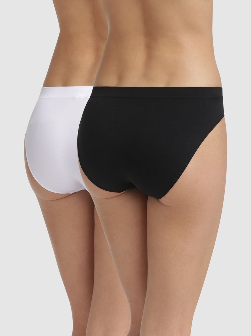 Lot de 2 Slips Sans Couture Ecodim Microfibre Multicolore - Kiabi