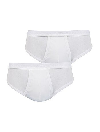 Lot de 2 slips taille haute ouverts homme Coton Bio Athena