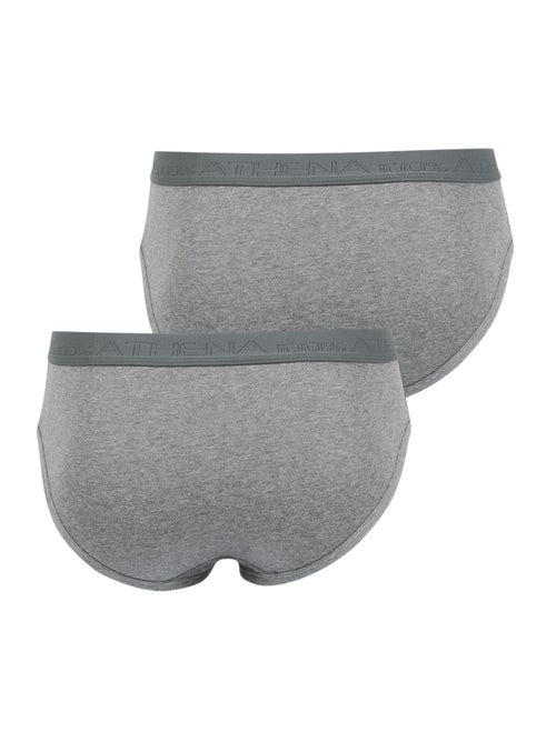 Lot de 2 slips taille haute ouverts homme Coton Bio Athena - Kiabi