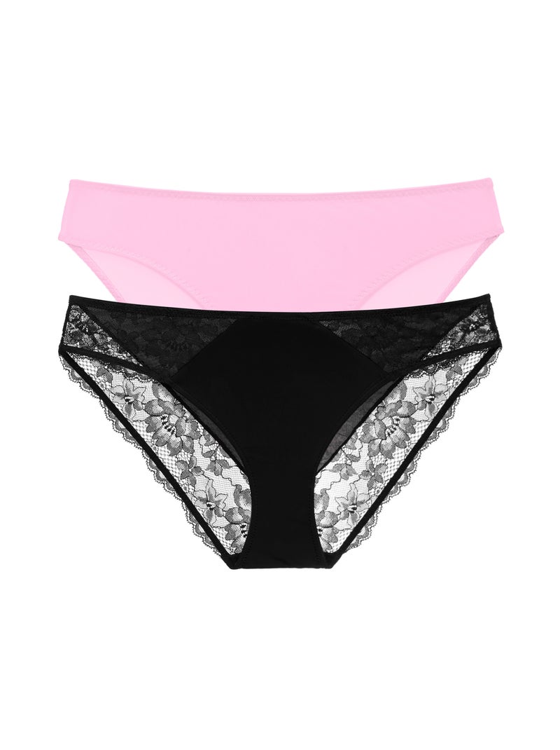 Lot de 2 slips willa Dorina Rose - Kiabi