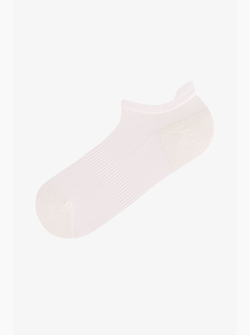 Lot de 2 socquettes sport back en coton penti Blanc - Kiabi