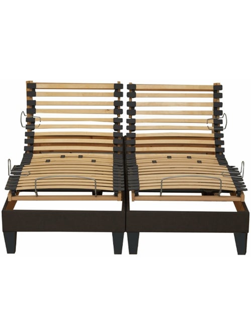 Lot de 2 sommiers de relaxation électrique vanessa confort ajustable - Kiabi Lot de 2 sommiers de relaxation électrique vanessa confort ajustable - Kiabi